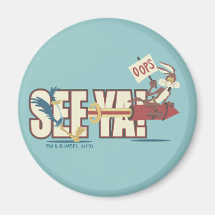 Imã WILE E. COYOTE™ Rocketing Past ROAD RUNNER™