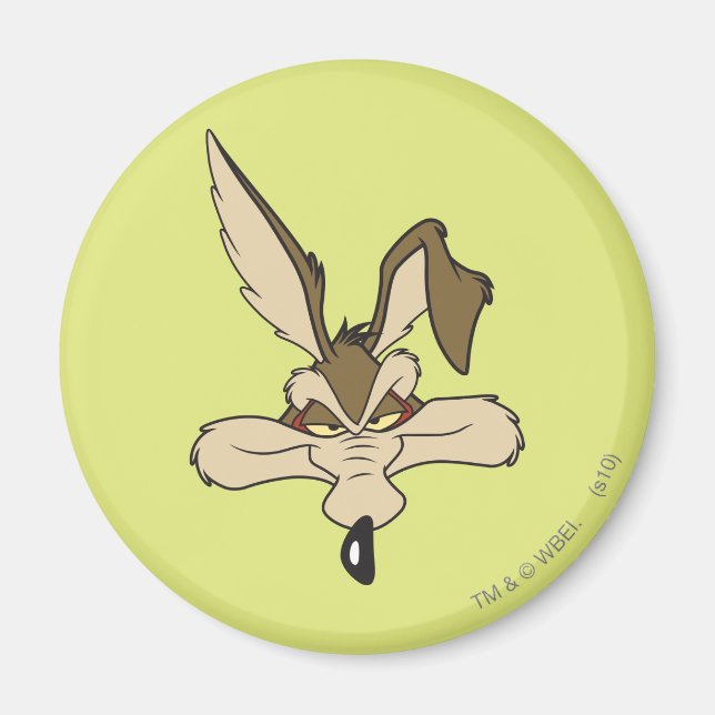 Imã Wile E. Coyote Tiro na Cabeça Satisfeito (Frente)