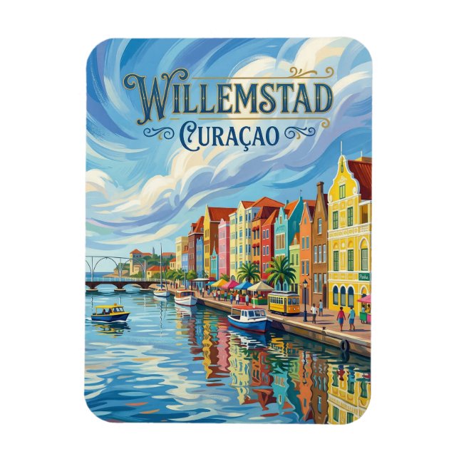 Ímã Willemstad Curaçao (Vertical)