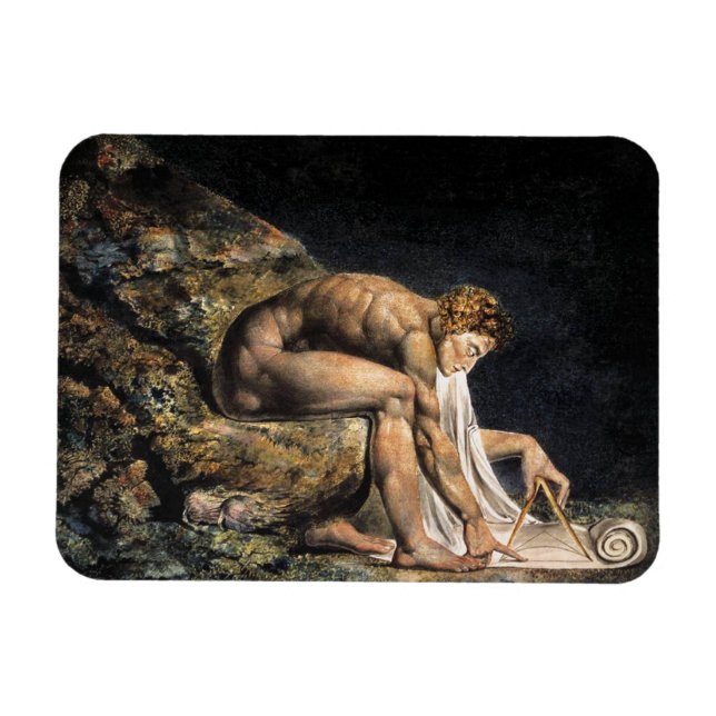Ímã William Blake Isaac Newton Magnet (Horizontal)