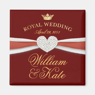Imã William & Kate - presente comemorativo do