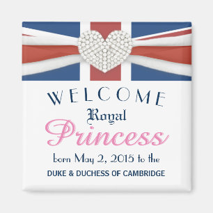 Imã William & Kate - presente comemorativo do bebê