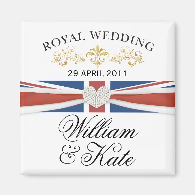 Imã William & Kate Royal Wedding Commemorative Gift (Frente)