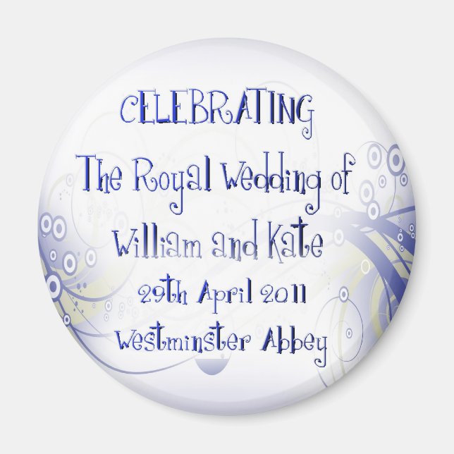 Imã William & Kate Royal Wedding Souvenir (Frente)
