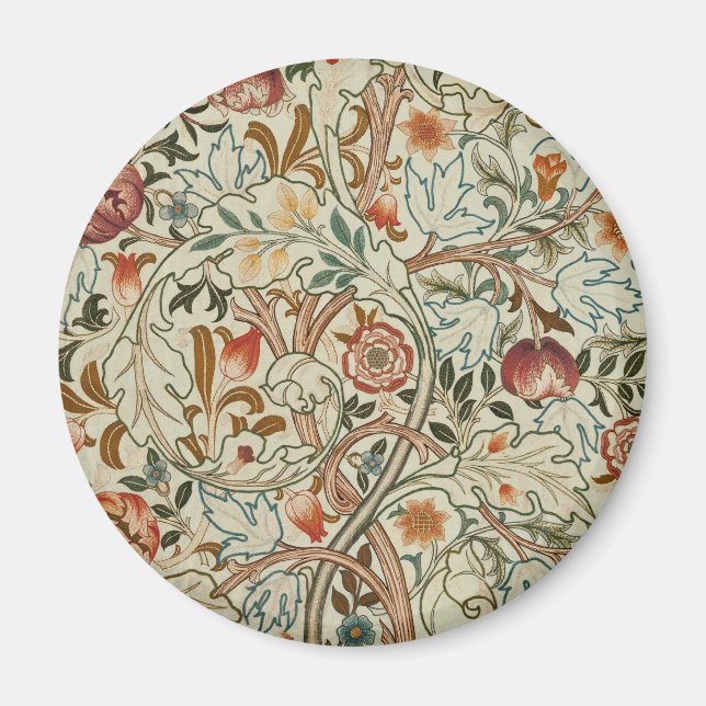 Imã William Morris Acanthus Embroidery Floral Padrão (Frente)