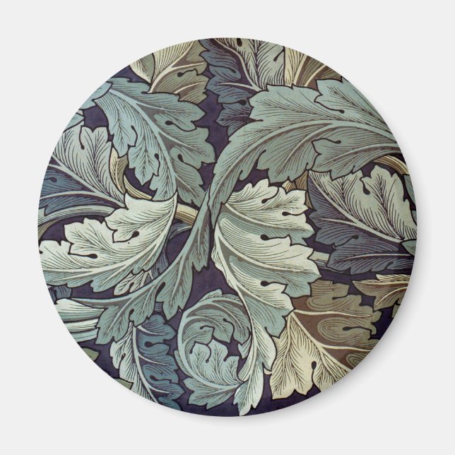 Imã William Morris Acanthus Wallpaper Folhas (Frente)
