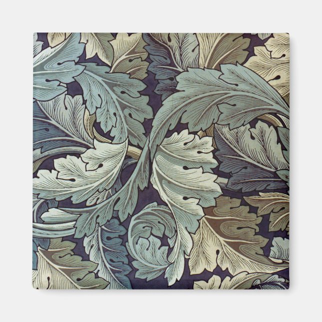 Imã William Morris Acanthus Wallpaper Folhas (Frente)