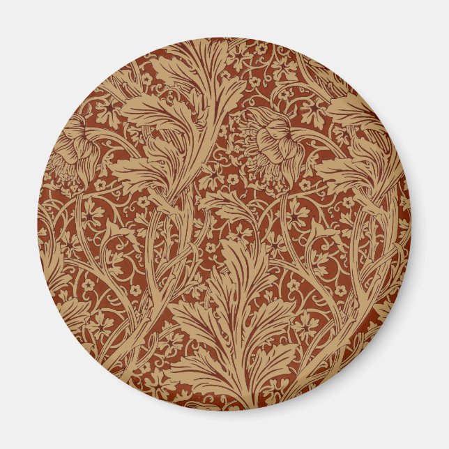 Imã William Morris Arcadia Floral Garden Flower (Frente)