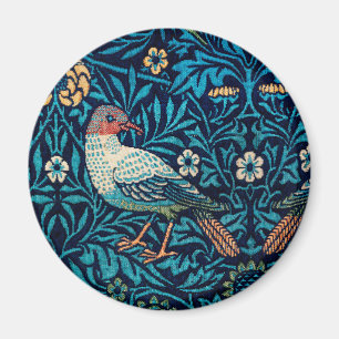 Imã William Morris Birds Art Nouveau Padrão Floral