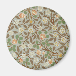 Imã William Morris Clover Flower Art Pattern