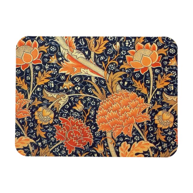 Ímã William Morris Cray Floral Art Nouveau Pattern (Horizontal)