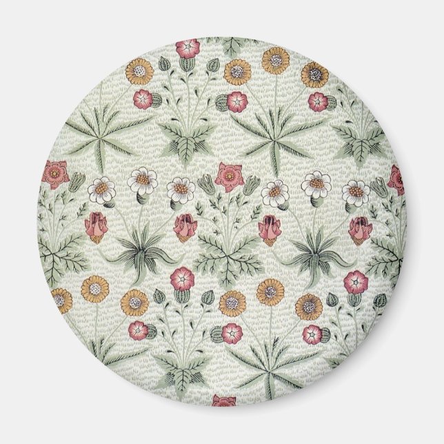 Imã William Morris Daisy Floral Wallpaper Padrão (Frente)