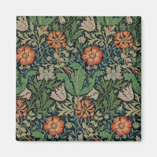Imã William Morris Floral Trabalho de arte Vintage Wal