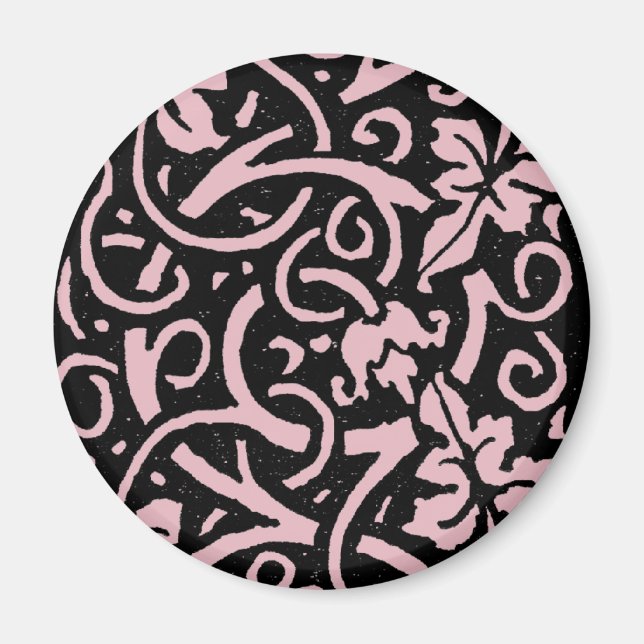 Imã William Morris Grapevine Vine Leaf Patterno (Frente)