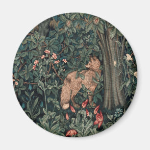 Imã William Morris Greenery Fox Willife