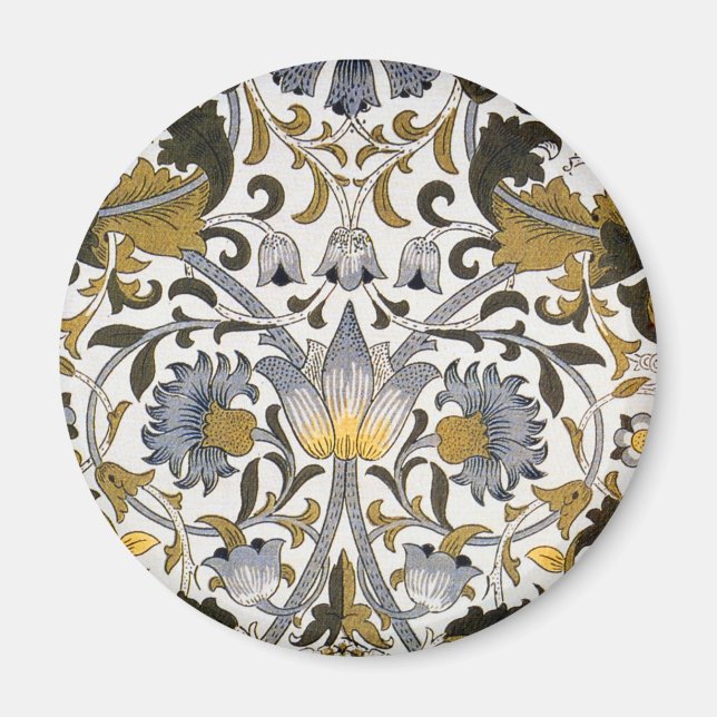 Imã william morris lodden floral flor têxtil (Frente)