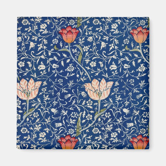 Imã William Morris Medway Blue Floral (Frente)