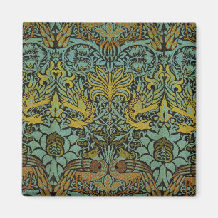 Imã William Morris Peacock e Dragão Tapeçaria