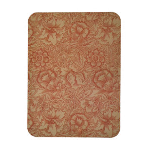Ímã William Morris Pink Poppy Flower Pattern