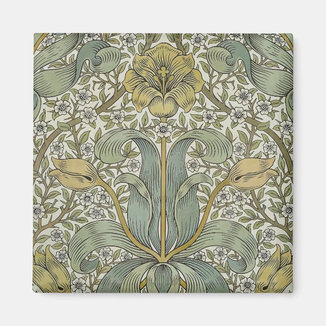 Imã William Morris Primavera Thicket Classic Pattern (Frente)