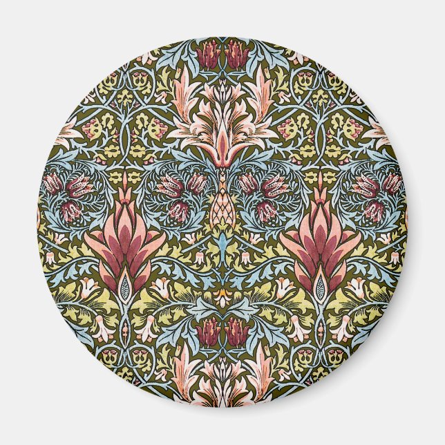 Imã William Morris Snakeshead Padrão Floral (Frente)