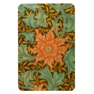 Ímã William Morris Solteiro Stem Pattern Art Nouveau