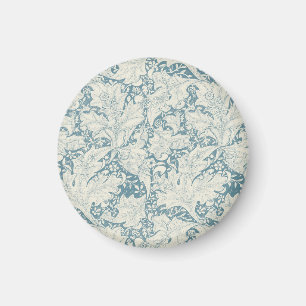 Imã William Morris Wallflower Blue damask