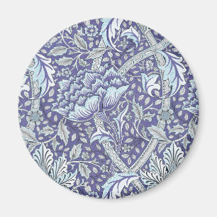 Imã William Morris Windrush Padrão Floral Azul