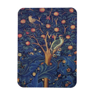 Ímã William Morris Woodpecker Tapeçaria Artes e Artesa