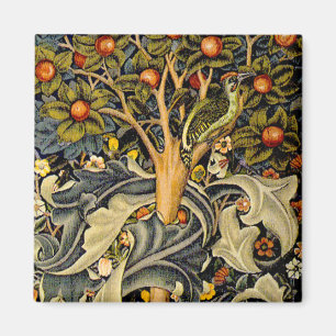 Imã William Morris Woodpecker Tapeçaria Artes e Artesa