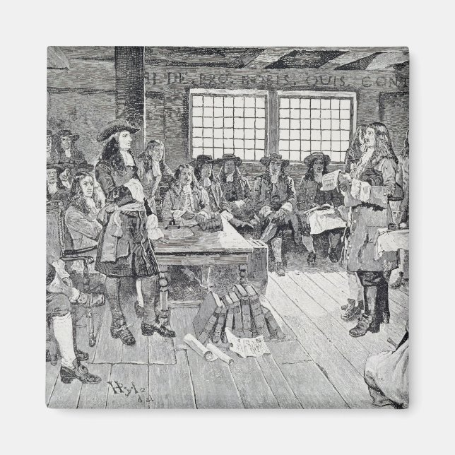 Imã William Penn em conferência com os colonistas (Frente)
