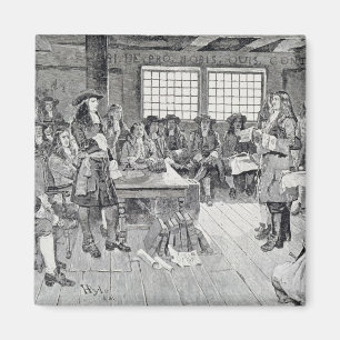 Imã William Penn na conferência com os colonos