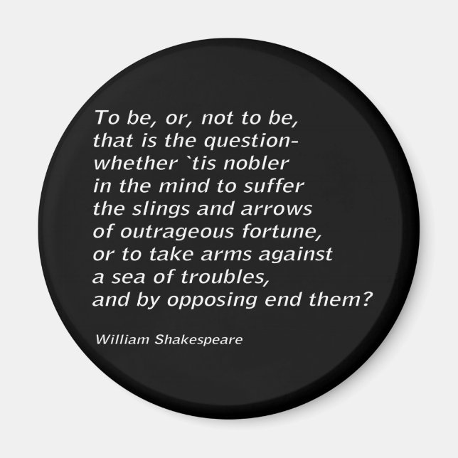 Imã William Shakespeare "Hamlet" (Frente)
