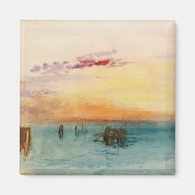 Imã William Turner - A laguna perto de Veneza no Sunse (Frente)