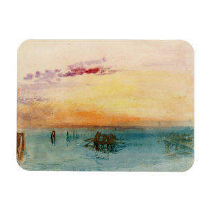 Ímã William Turner - A laguna perto de Veneza no Sunse