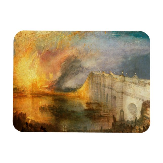Ímã William Turner - The Burning of the Parliament (Horizontal)