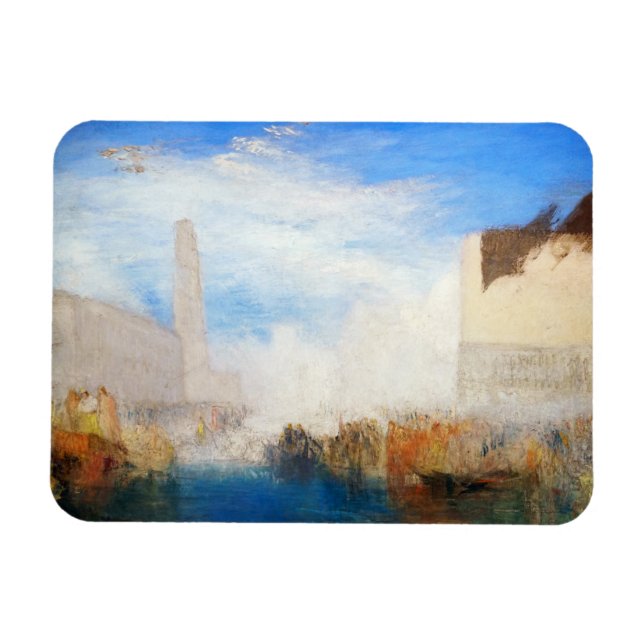 Ímã William Turner - Veneza, a Piazzetta (Horizontal)