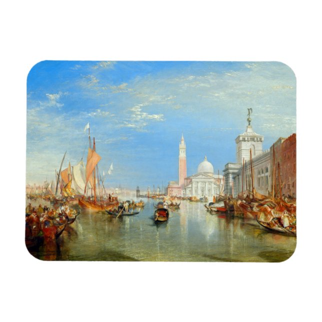 Ímã William Turner - Veneza, Dogana & San Giorgio (Horizontal)
