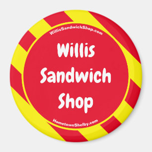 Imã Willis Sandwich Compro Magnet Vermelho/Amarelo