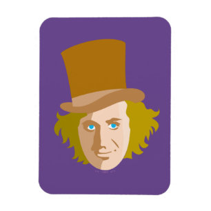 Ímã Willy Wonka Stenciled Face Graphic