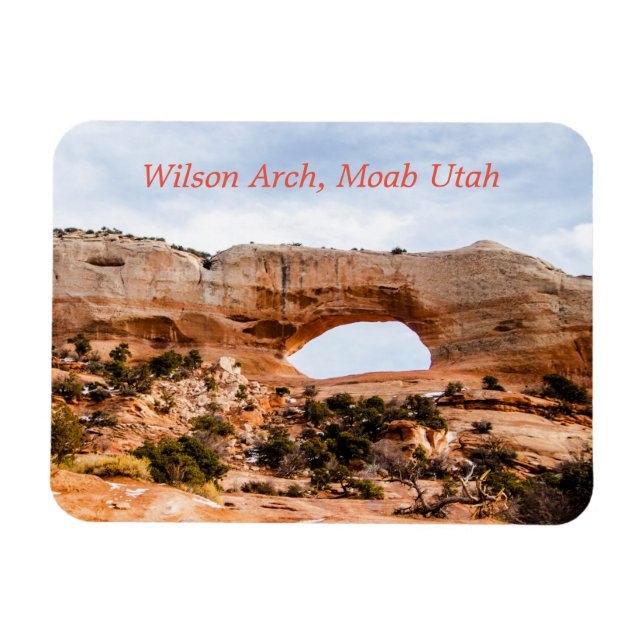 Ímã Wilson Arch, Moab Utah - Imagem Flexível de Fotos (Horizontal)