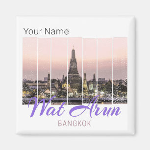 Imã Win Arun Temple Bangkok Tailândia Sunset Souvenir