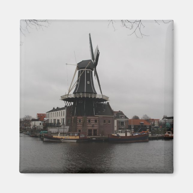 Imã Windmill "De Adriaan", Haarlem (Frente)