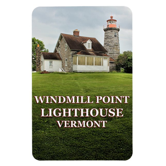Ímã Windmill Point Lighthouse, Vermont Flexi Magnet (Vertical)