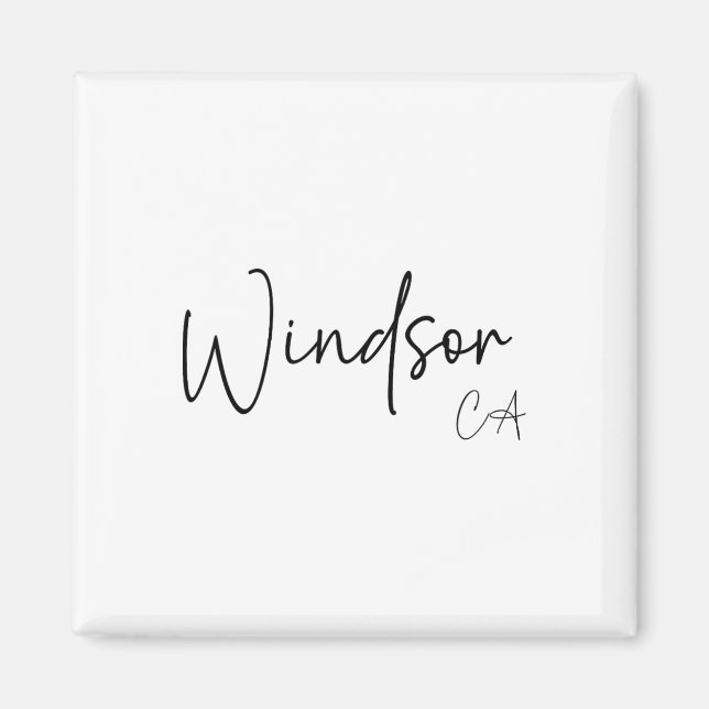 Imã Windsor Califórnia Ca Retrô  (Frente)