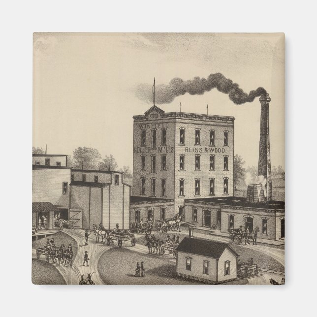 Imã Winfield Roller Mills, Blisand Wood, Kansas (Frente)