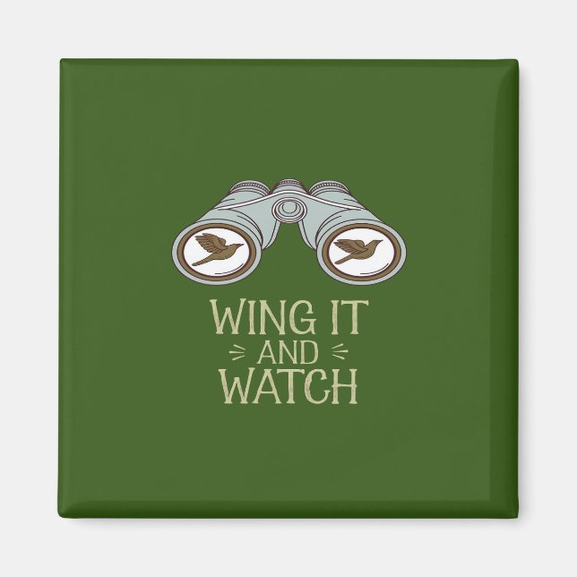Imã Wing It and Watch Birdwatch Nature Adventure (Frente)