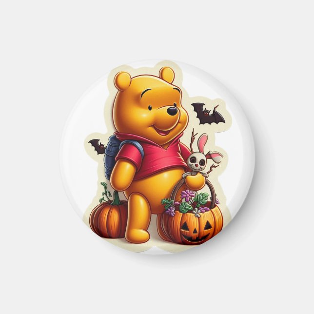 Imã Winnie the Pooh halloween (Frente)