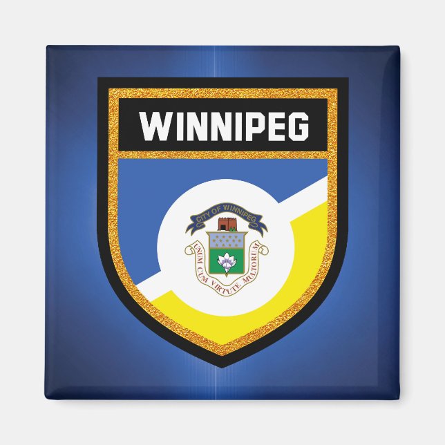 Imã Winnipeg Flag de (Frente)