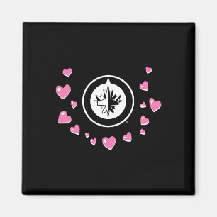 Imã Winnipeg Jets Dia dos Namorados Amor Nhl Licenciad